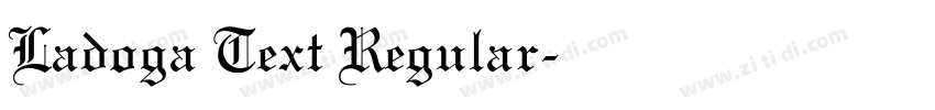 Ladoga Text Regular字体转换